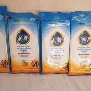 4 Pledge Multi surface Wipes Ph Balanced Fresh Citrus 25 wipes per package